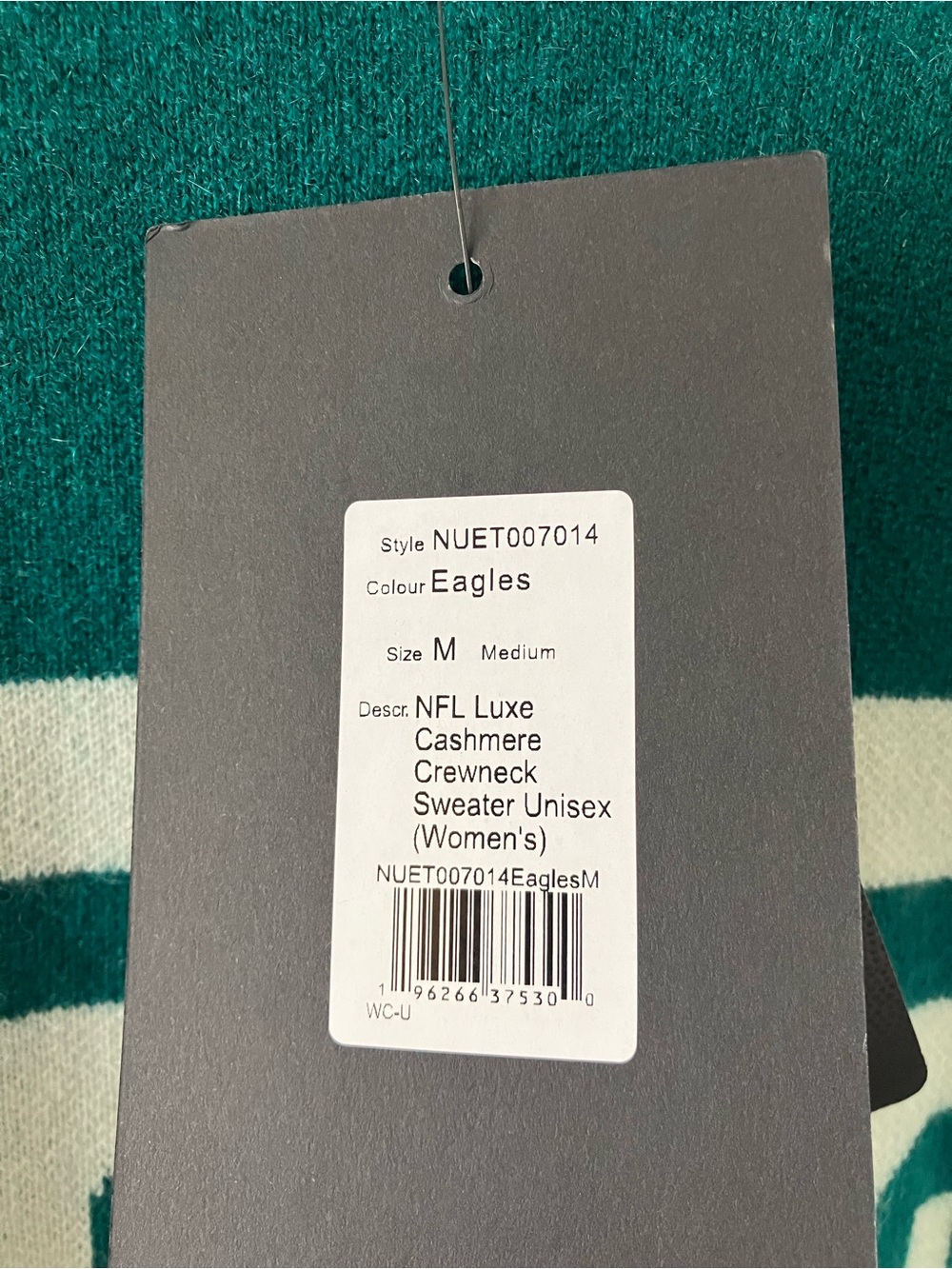 NAADAM Philadelphia Eagles Luxe Cashmere Oversized Crewneck Sweater - Picture 6 of 8